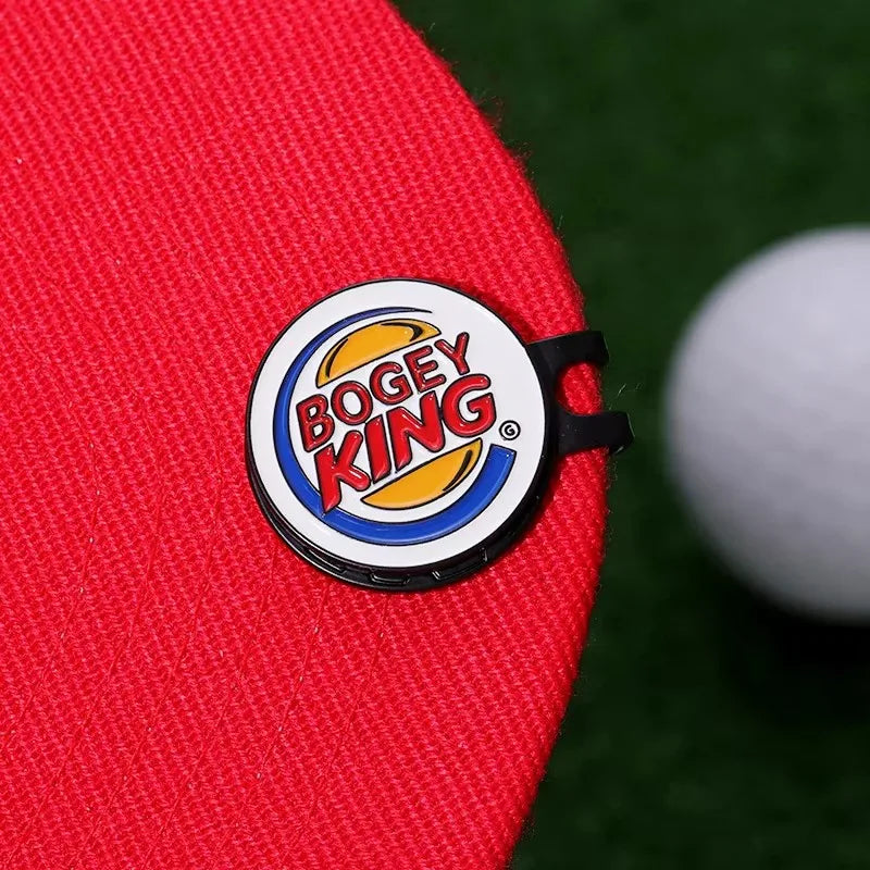 Bogey Ball King Creative Golf Hat Clips Magnetic Golf Ball Marker Cap Clip Trendy Decorative Jewelry Gift for Golf Lover