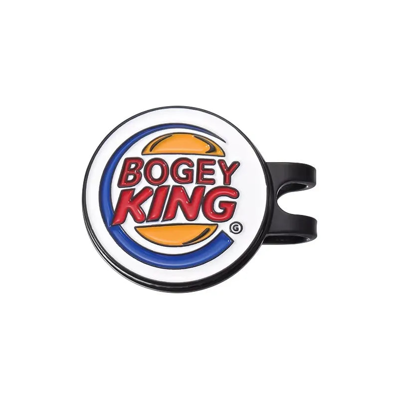 Bogey Ball King Creative Golf Hat Clips Magnetic Golf Ball Marker Cap Clip Trendy Decorative Jewelry Gift for Golf Lover